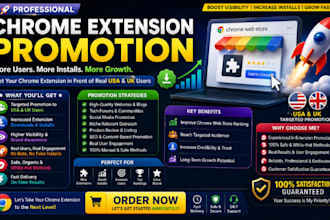 chrome extension promotion, chrome download for real users