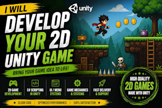 develop a unity 2d game