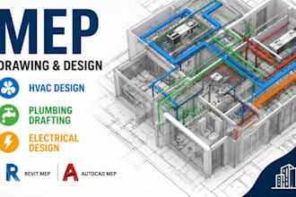 mep drawing hvac design plumbing drafting revit mep autocad mep expert