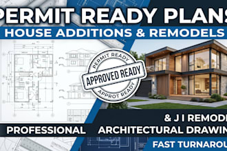 design permit ready architectural plans for house addition remodel projects