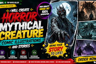 create mythical creatures comic art webtoon manga superhero artwork illustrator