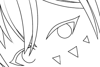make line art for your sketch, like for comics