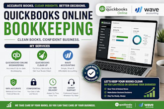do quickbooks online bookkeeping with quickbooks clean up and wave accounting