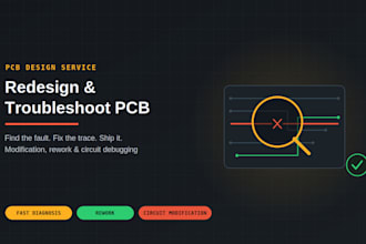 redesign, modify, and troubleshoot your pcb circuit design
