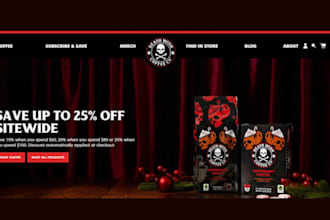 design private label shopify store coffee website tea store coffee store