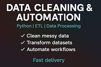 clean, process and transform your data using python