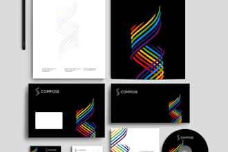 minimalist stationery design for business