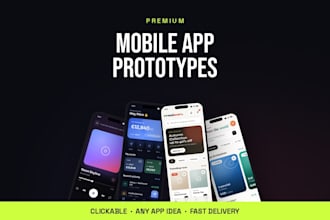 design a clickable mobile app UI prototype