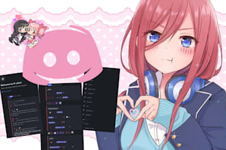create a cute discord server for you