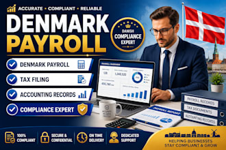 manage denmark payroll compliance, tax filing and accounting records