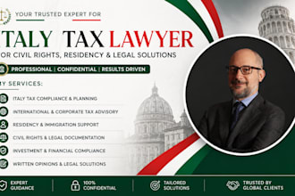 be your italy tax lawyer for civil rights, residency and legal solutions expert