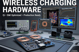 design wireless charging hardware for qi charger, wearable, consumer electronics