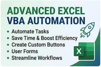 create excel vba macro automation and custom solutions