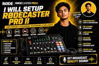 setup rodecaster pro 2 for podcast, streaming, recording and obs audio