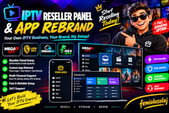 setup reseller panel, strong8k, dream4k, megaott,lionott,trex reseller panel,ott