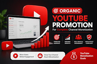 do organic youtube video promotion for complete channel monetization