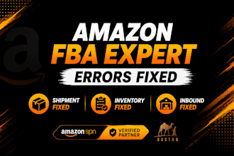 be your amazon fba expert to fix shipment, inventory, and inbound errors