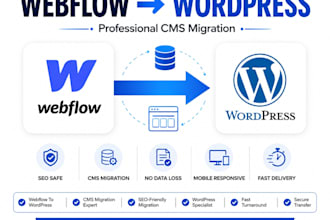 migrate webflow website to wordpress, webflow to wordpress migration expert