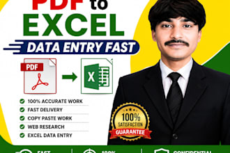 convert PDF to excel spreadsheet with 100 percent accuracy