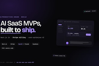 build a production grade next js ai saas mvp with stripe billing