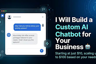 develop a custom ai chatbot for your website or business