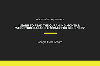 teach you to read the quran in 3 months with a structured literacy framework