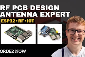 design microcontroller, rf pcb for wireless communication and antenna systems