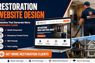 design restoration website water damage restoration website restoration company