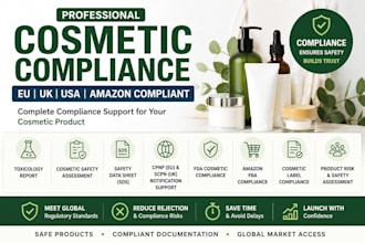 prepare toxicology report cpnp scpn for cosmetic launch in eu UK