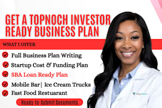 write a perfect food restaurant, bar, ice cream truck start up business plan
