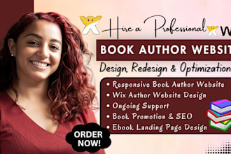 create book author website, ebook landing page book website ebook website on wix