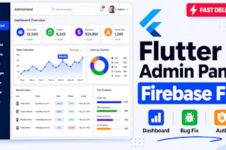 build flutter dashboard and fix firebase auth issues