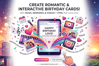 create a romantic or personalized digital letter in HTML