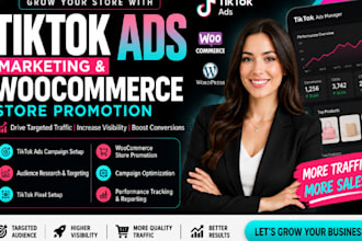 do tiktok ads marketing and woocommerce store promotion for sales