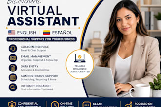 be your bilingual virtual assistant in english and spanish