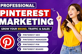 seo optimized pins and boards as pinterest marketing manager