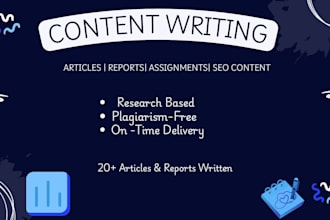 write articles and reports
