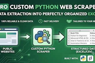 build a custom python web scraper for data extraction