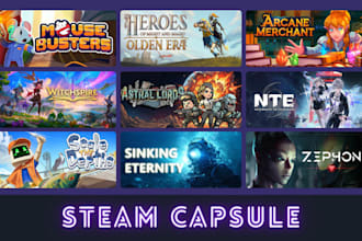 do steam capsule art, steam capsule key art, store page, steam capsule, game art