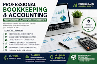 bookkeeping, financial statements, and reporting
