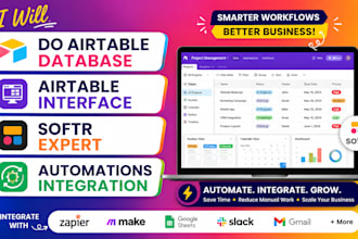 do airtable database, airtable interface, softr expert, automations integration