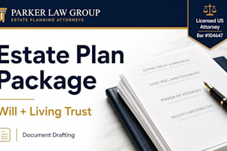 draft last will and testament revocable living trust nd estate planning document