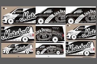 design 3d realistic van wrap truck wrap and fleet branding with print ready file