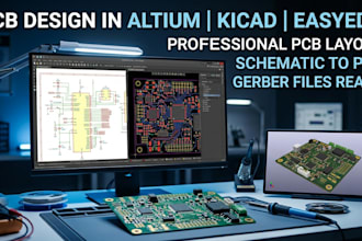 design professional pcb layout in altium designer, kicad and easyeda