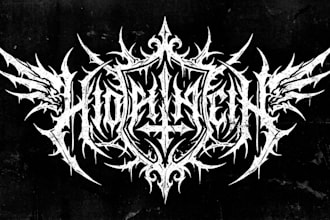 create professional heavy metal branding and logo