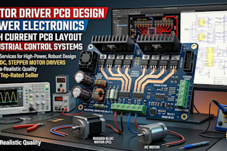 design motor driver pcb, power electronics and high current pcb layout