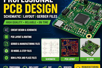 craft professional pcb layouts and multi layer circuit board designs, pcb