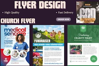 design nonprofit flyer, charity flyer, fundraising flyer mockups, creative flyer