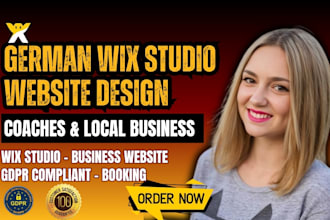 design german wix studio website for coaches and german local service business