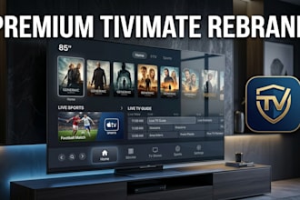 rebrand your tivimate iptv app with logo dns and premium white label branding